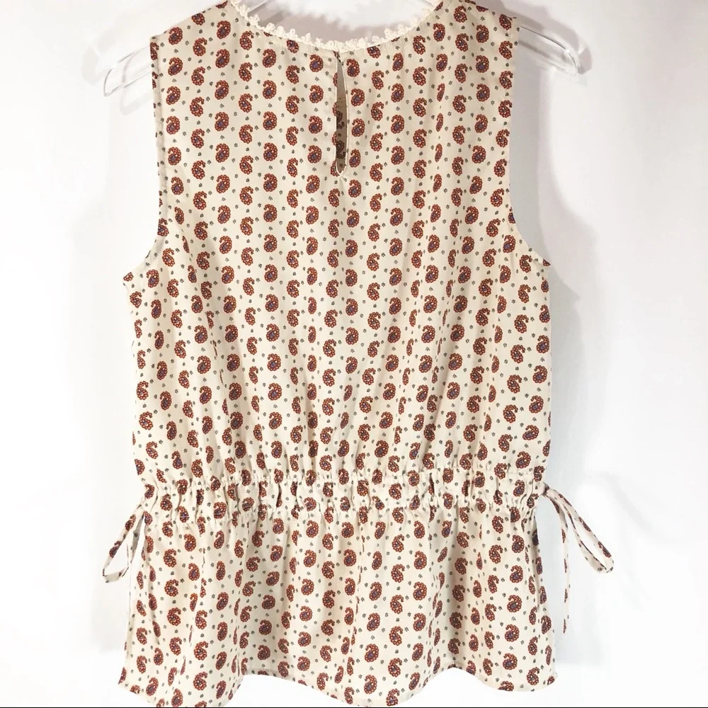 Wet Seal Brady Paisley High Neck Peplum Top - Picture 4 of 8